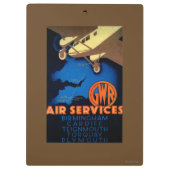 GWR Air Services  Poster Europe Klembord (Achterkant)