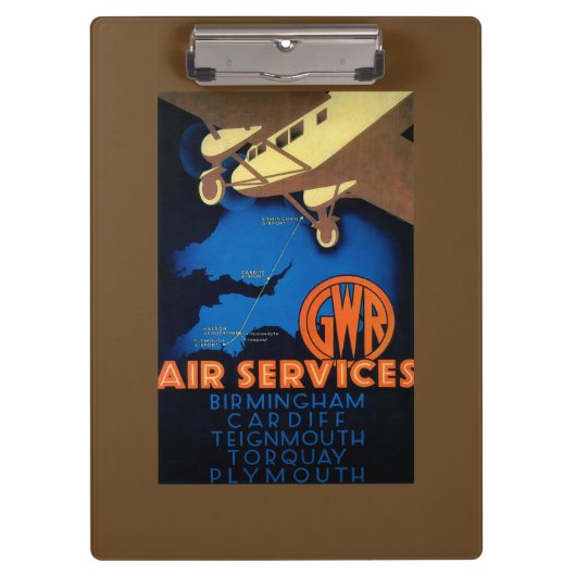 GWR Air Services  Poster Europe Klembord (Voorkant)