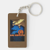 GWR Air Services  Poster Europe Sleutelhanger (achterkant)