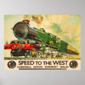  GWR British Railway Travel Poster (Voorkant)