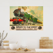  GWR British Railway Travel Poster (Keuken)