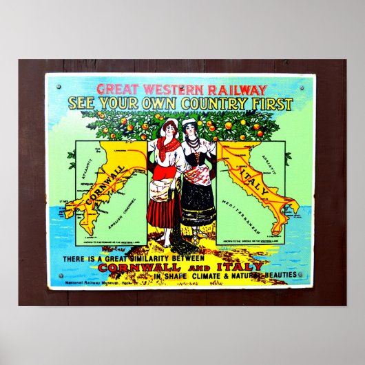 GWR zie eerst je eigen land Poster (Voorkant)