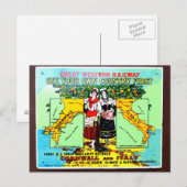 GWR zie je eigen land eerst adverteren Briefkaart (Voorkant / Achterkant)