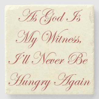GWTW als God is mijn citaat van getuige Stenen Onderzetter