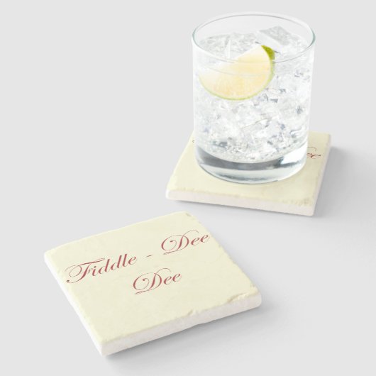 GWTW Fiddle dee dee quote onderzetter (Zijkant)