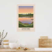 Gwydir Woud Snowdonia Reisposter Poster (Keuken)