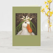 Gwyneth de eendenkaart kaart (Gele Bloem)