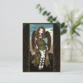 Gwyneth Sunset Dragon Lantern Angel Briefkaart (Staand voorkant)