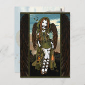 Gwyneth Sunset Dragon Lantern Angel Briefkaart (Voorkant / Achterkant)