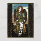 Gwyneth Sunset Dragon Lantern Angel Briefkaart (Voorkant)