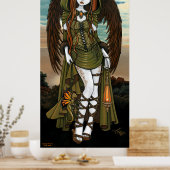 Gwyneth Sunset Dragon Lantern Angel Poster (Keuken)