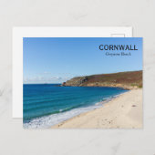 Gwynver Beach Cornwall England  Briefkaart (Voorkant / Achterkant)