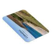 Gwynver Beach in Cornwall, Engeland Magneet (Rechterzijde)