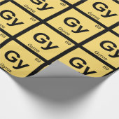 Gy - Gyros Chemistry Periodiek Tabelsymbool Cadeaupapier (Hoek)