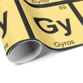 Gy - Gyros Chemistry Periodiek Tabelsymbool Cadeaupapier (Rol Hoek)