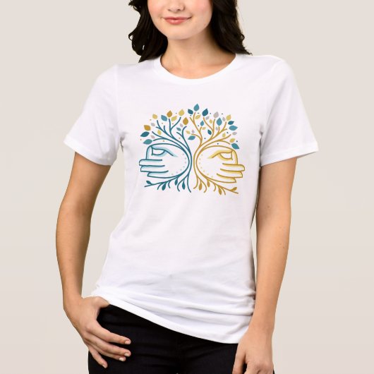 Gyan Mudra. Tri-Blend Shirt (Voorkant)