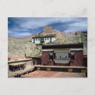 Gyantse daktop, Tibet, China Briefkaart