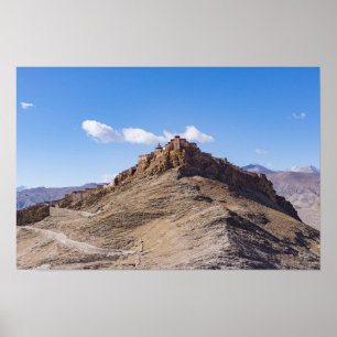 Gyantse Dzong fort - Tibet Poster