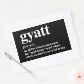 Gyatt Definitie Rechthoekige Sticker (Envelop)