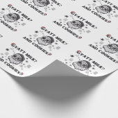 Gyatt Melk en Cookies Grappig Santa Gen Alpha Cadeaupapier (Hoek)