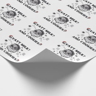 Gyatt Melk en Cookies Grappig Santa Gen Alpha Cadeaupapier