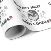 Gyatt Melk en Cookies Grappig Santa Gen Alpha Cadeaupapier (Rol Hoek)
