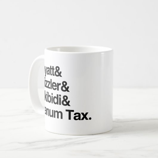 Gyatt Rizzler Skibidi en Fanum Tax Koffiemok (Voorkant links)