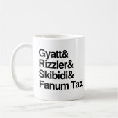 Gyatt Rizzler Skibidi en Fanum Tax Koffiemok (Links)