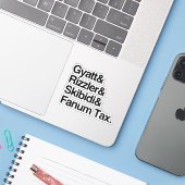 Gyatt Rizzler Skibidi en Fanum Tax Sticker (Laptop met iPhone)