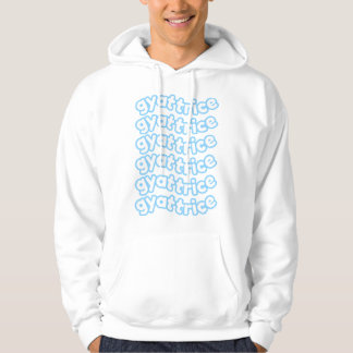 @gyattrice Logo Pastel Blauwe Mannen Hoodie