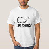 gyda gwirion | met stomkop in het Welsh T-shirt (Voorkant)
