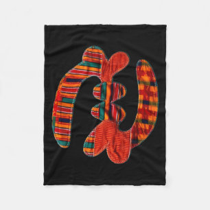 Gye Nyame - Afrikaans Kente Doek Symbool Ghana Fleece Deken