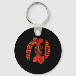 Gye Nyame - Afrikaans Kente Doek Symbool Ghana Sleutelhanger