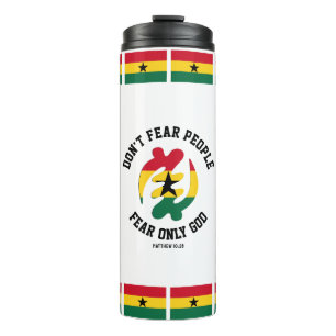 Gye Nyame ANGST ALLEEN GOD Christelijk Ghana Thermosbeker