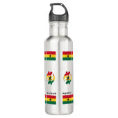 Gye Nyame ANGST ALLEEN GOD Christelijk Ghana Waterfles (Achterkant)