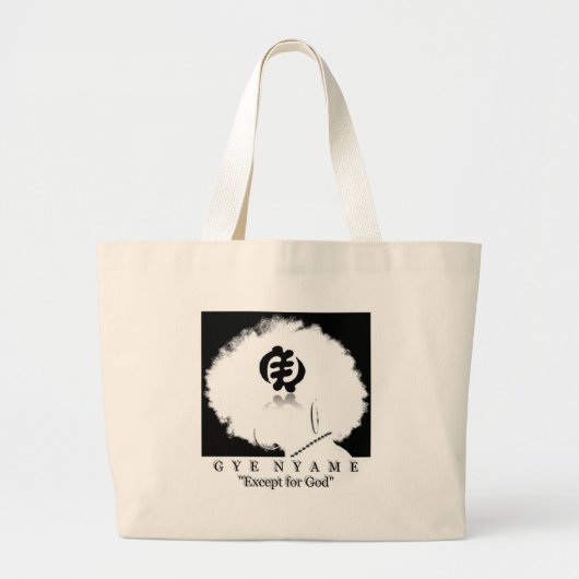 Gye Nyame Bag Grote Tote Bag (Voorkant)