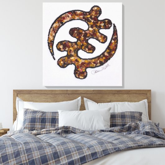 Gye Nyame Canvas Afdruk (Insitu (Slaapkamer))