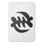 Gye Nyame | God is het hoogste adinkra-symbool Badmat (Voorkant Verticaal)