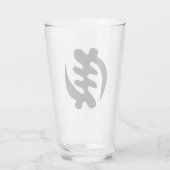 Gye Nyame | God is het hoogste adinkra-symbool Glas (Achterkant)