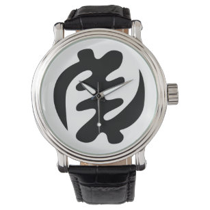 Gye Nyame   God is het hoogste adinkra-symbool Horloge
