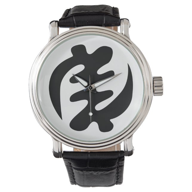 Gye Nyame | God is het hoogste adinkra-symbool Horloge (Voorkant)