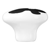 Gye Nyame | God is het hoogste adinkra-symbool Keramische Knop (Zijkant)