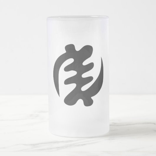 Gye Nyame | God is het hoogste adinkra-symbool Matglas Bierpul (Center)