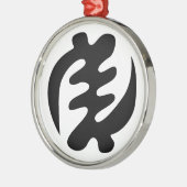 Gye Nyame | God is het hoogste adinkra-symbool Metalen Ornament (Links)