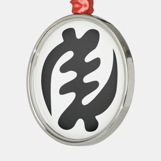 Gye Nyame | God is het hoogste adinkra-symbool Metalen Ornament (Links)