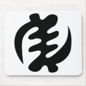 Gye Nyame | God is het hoogste adinkra-symbool Muismat (Voorkant)