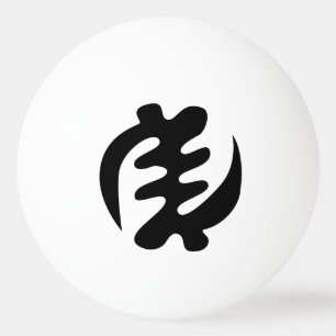 Gye Nyame God is het hoogste adinkra-symbool Pingpongbal