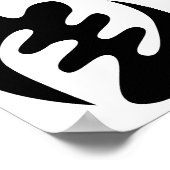 Gye Nyame | God is het hoogste adinkra-symbool Poster (Hoek)