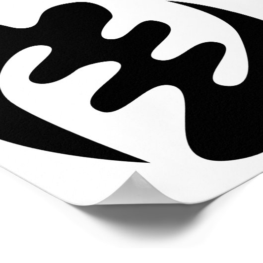 Gye Nyame | God is het hoogste adinkra-symbool Poster (Hoek)