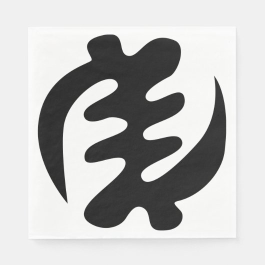 Gye Nyame | God is het hoogste adinkra-symbool Servet (Voorkant)